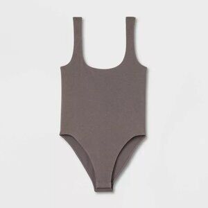 NEW A New Day Women's Seamless Tank Bodysuit Gray